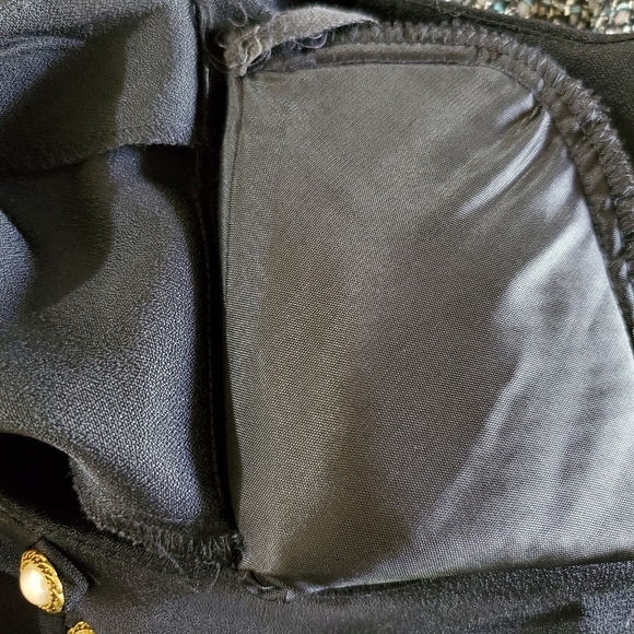 VTG Anthony Mark Hawkins Black Shift Midi Dress - Picture 9 of 12